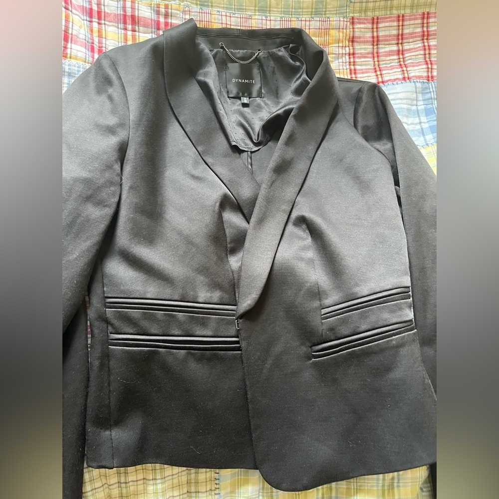 Dynamite Black Suit Jacket